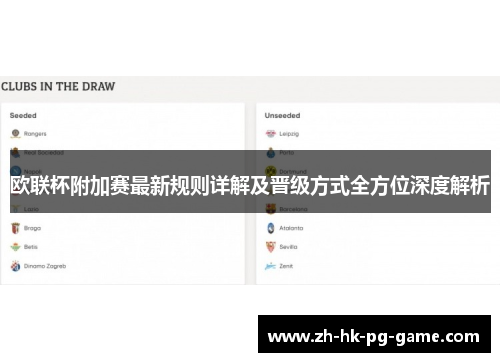 欧联杯附加赛最新规则详解及晋级方式全方位深度解析