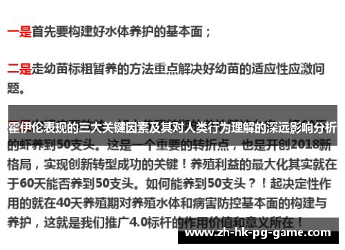 霍伊伦表现的三大关键因素及其对人类行为理解的深远影响分析 霍伊伦表现的三大关键因素及其对人类行为理解的深远影响分析